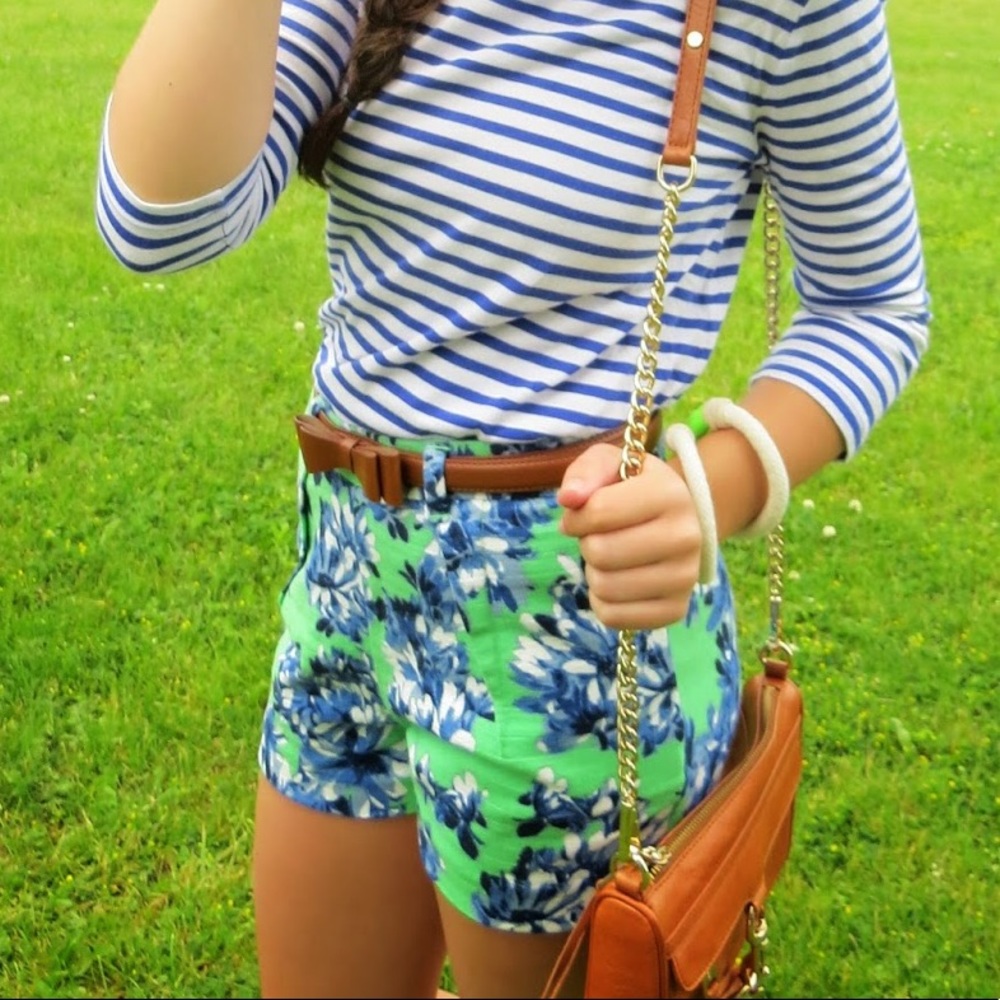 JCREW high waisted floral shorts 🌺